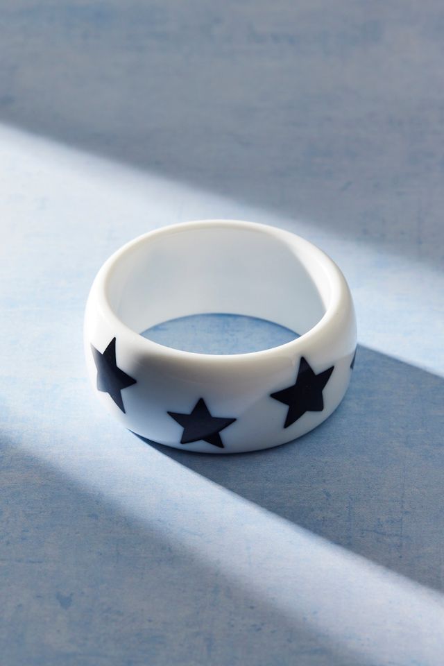 Stars Resin Bangle Bracelet #1