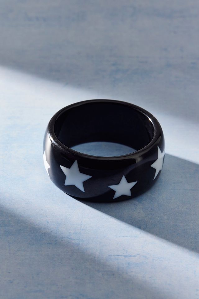 Stars Resin Bangle Bracelet #2
