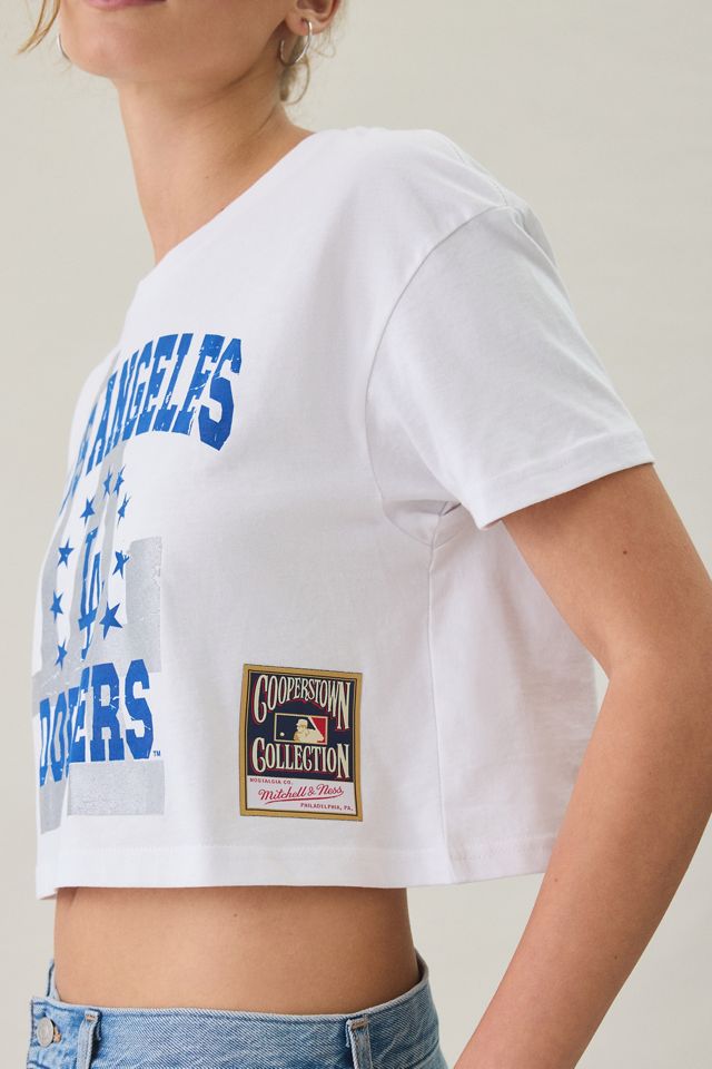 Mitchell & Ness MLB Team Graphic Boxy Cropped Tee #1