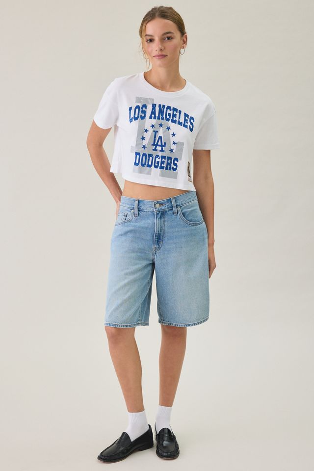 Mitchell & Ness MLB Team Graphic Boxy Cropped Tee #3