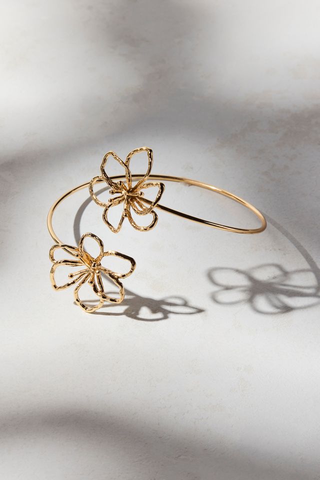 Bloom Flower Metal Wire Arm Cuff #1
