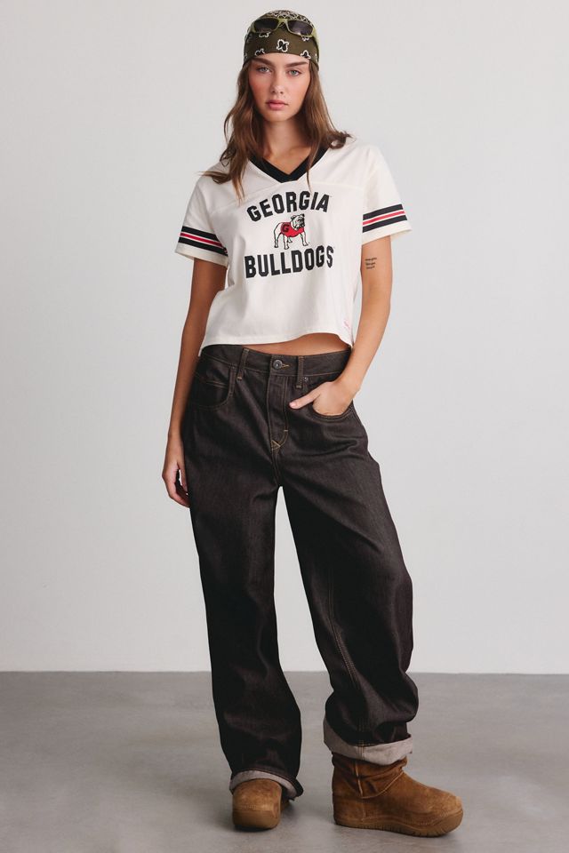Mitchell & Ness NCAA Retro Roots Boxy Cropped Tee #1