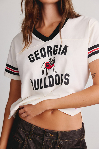 Mitchell & Ness NCAA Retro Roots Boxy Cropped Tee
