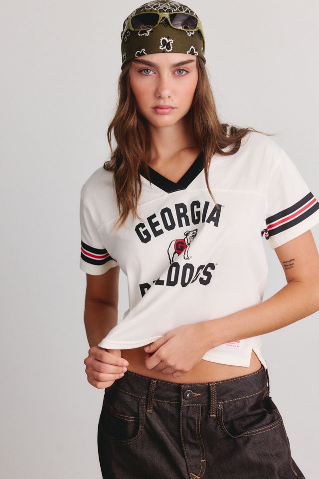 Mitchell & Ness NCAA Retro Roots Boxy Cropped Tee #2