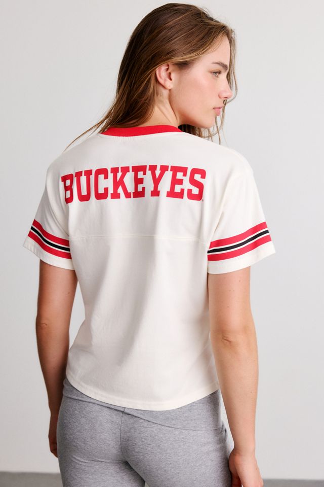 Mitchell & Ness NCAA Retro Roots Boxy Cropped Tee #3