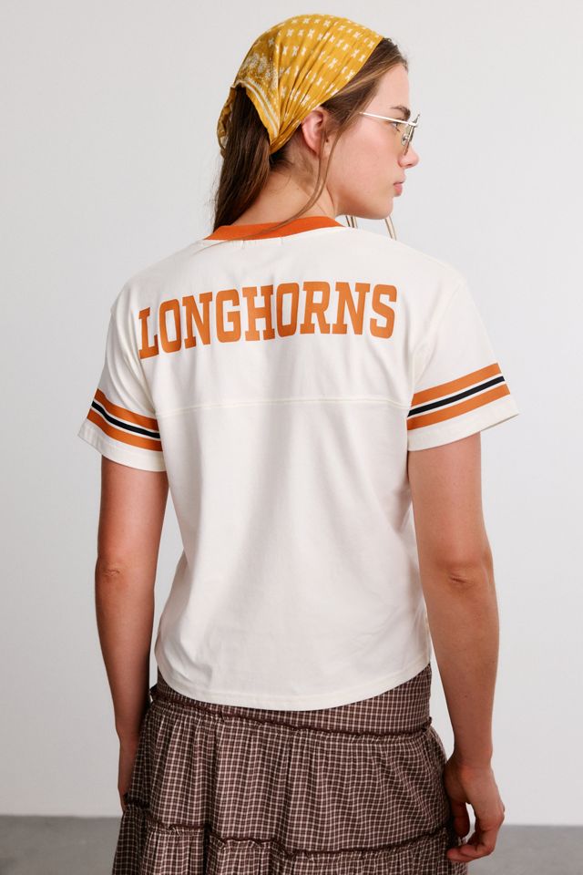 Mitchell & Ness NCAA Retro Roots Boxy Cropped Tee #4