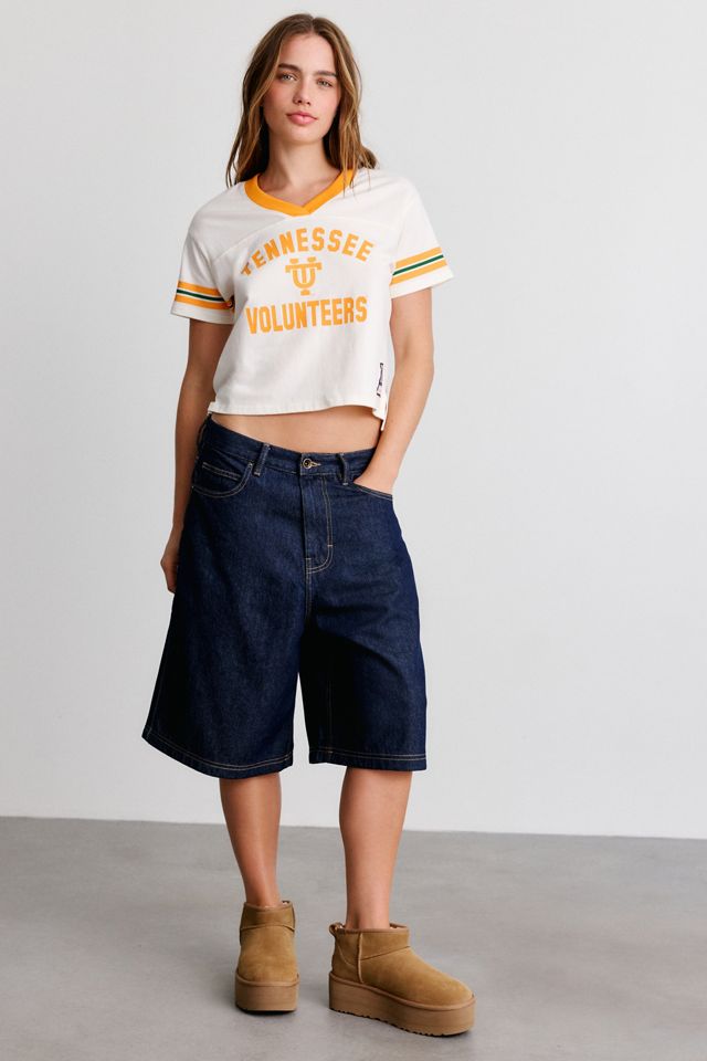 Mitchell & Ness NCAA Retro Roots Boxy Cropped Tee #1