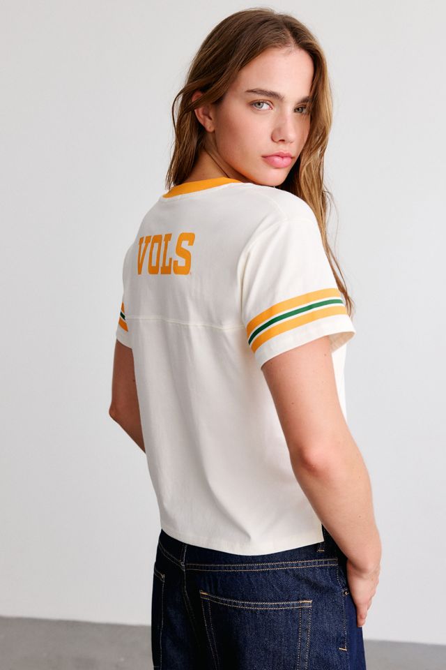 Mitchell & Ness NCAA Retro Roots Boxy Cropped Tee #3