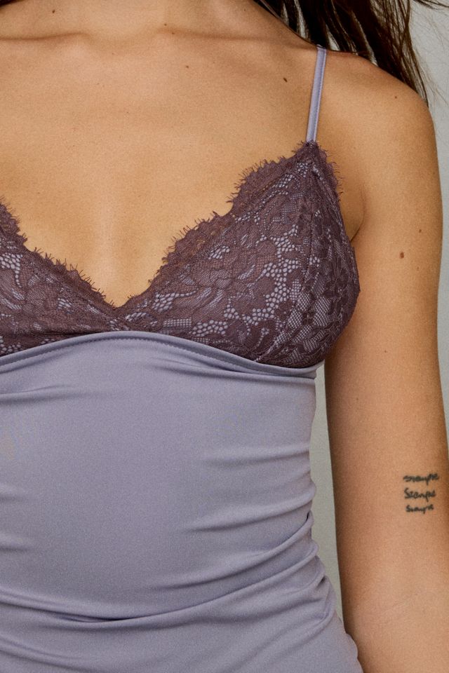UO Date Night Lace Trim Cropped Cami #3