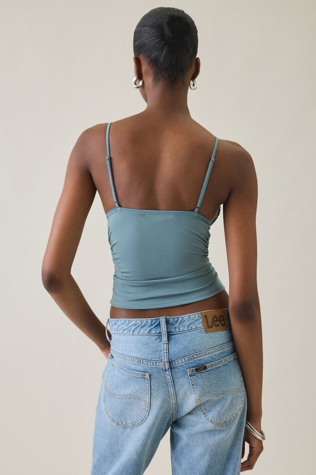 UO Date Night Lace Trim Cropped Cami #2