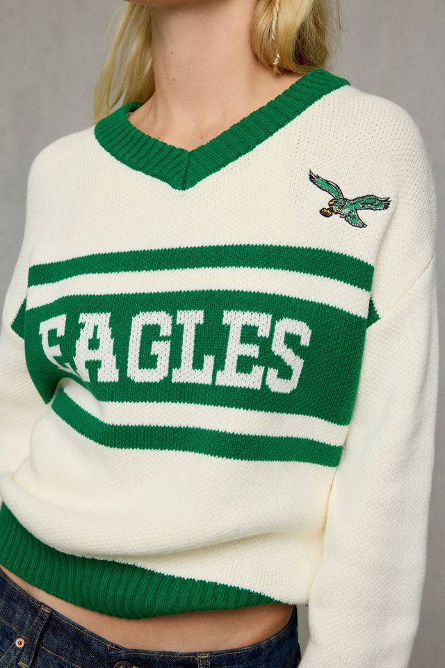 Mitchell & Ness Philadelphia Eagles Retro Roots V-Neck Sweater #2
