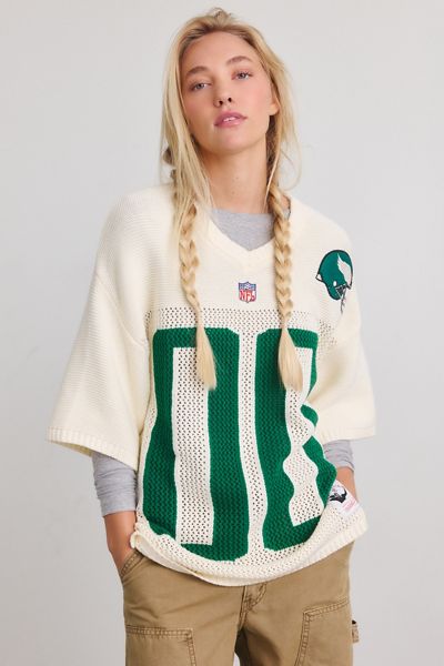 Chandail à manches courtes style jersey rétro Retro Roots des Eagles de Philadelphie Mitchell & Ness