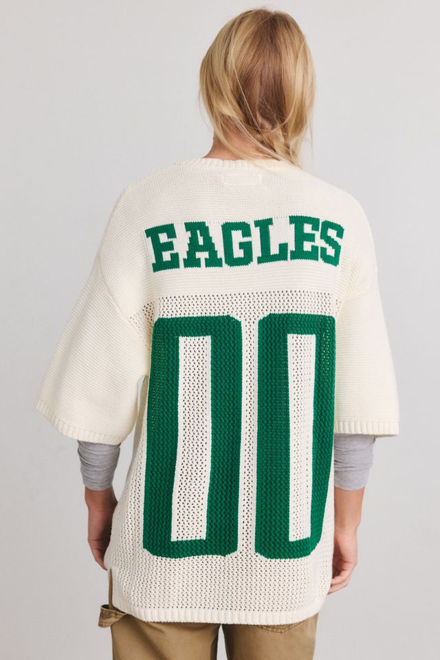 Mitchell & Ness Philadelphia Eagles Retro Roots Short Sleeve Sweater Jersey #4
