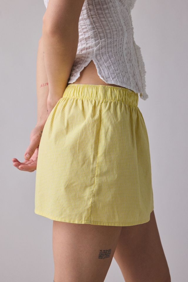 Mini-jupe boxer taille basse ReMADE By UO Remnants #3