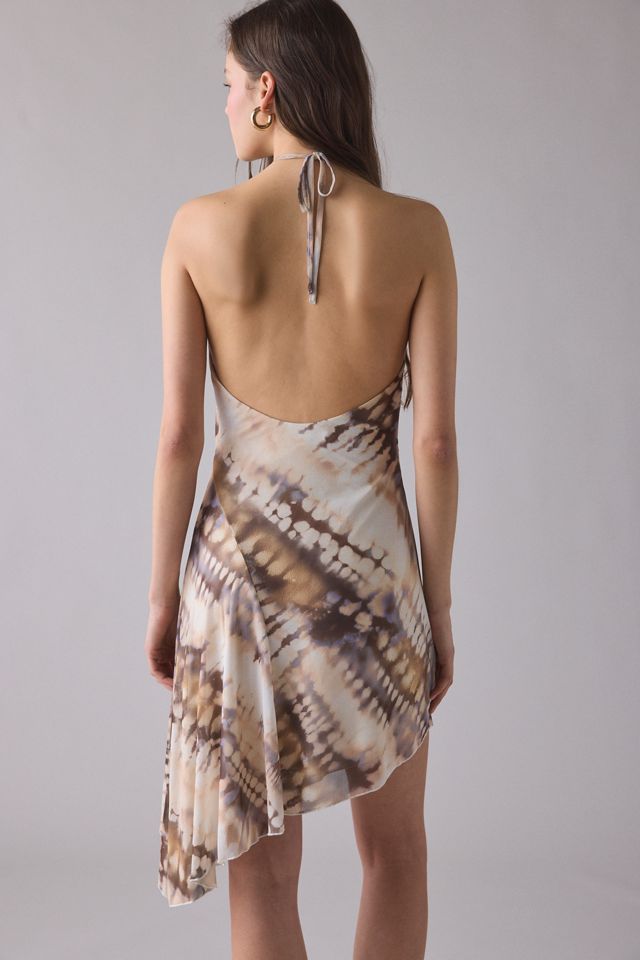 UO Shore Thing Swirl O-Ring Halter Neck Mini Dress #2