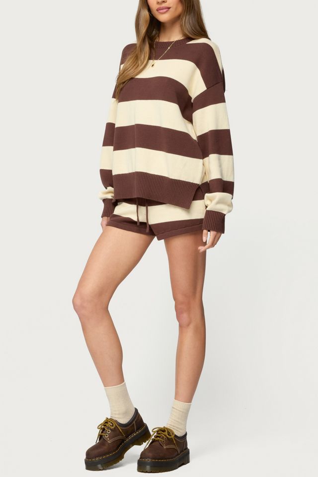 Edikted Riley Oversized Striped Sweater #1