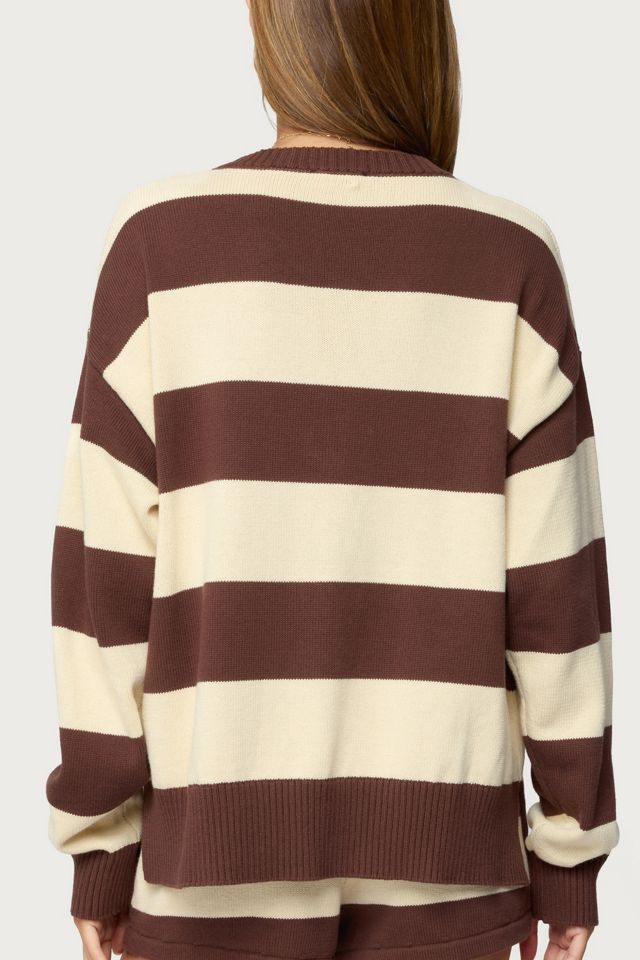 Edikted Riley Oversized Striped Sweater #4