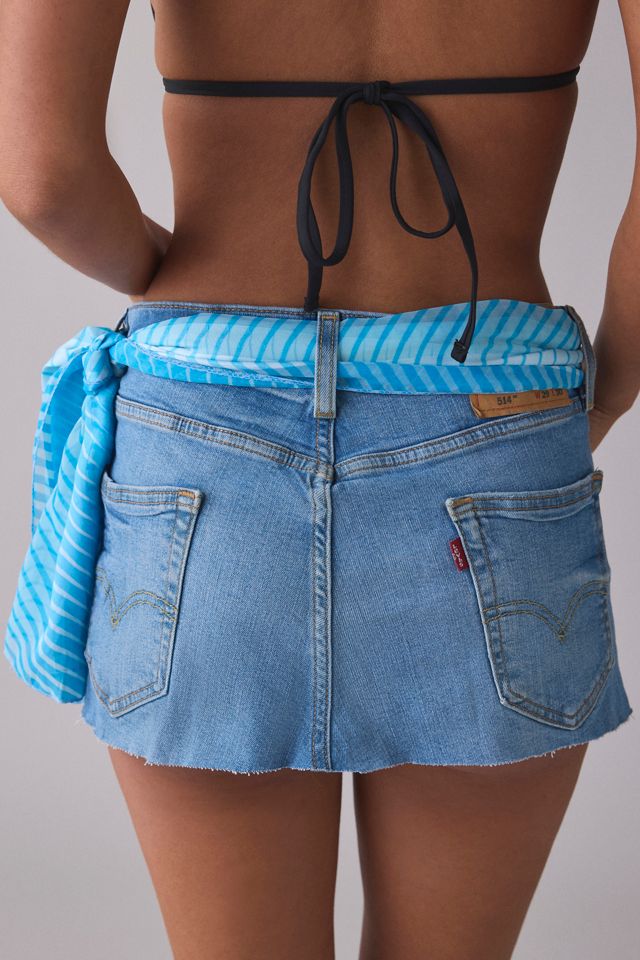 Mini-jupe en denim à taille foulard Levi's® ReMADE By UO #2