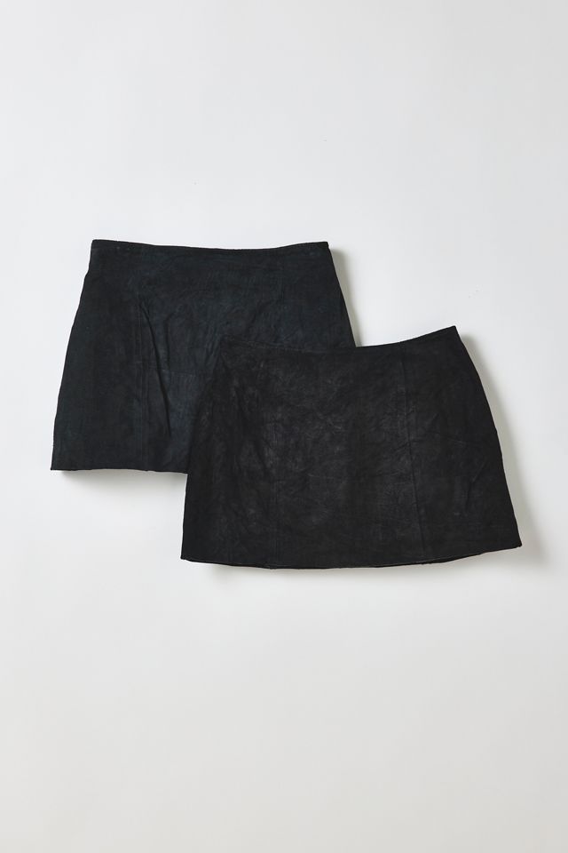 Mini-jupe en suède taille basse ReMADE By UO #5
