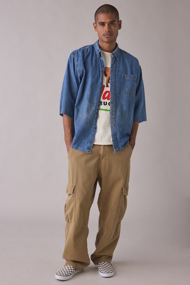 ReMADE By UO 3/4 Sleeve Denim Shirt #3