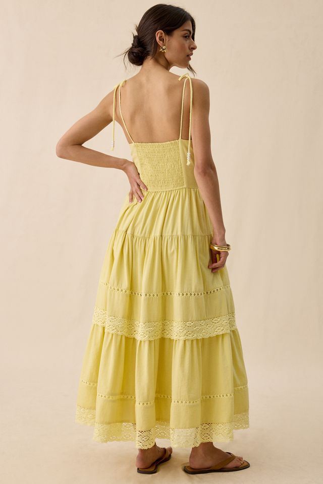 En Saison Shellie Lace Trim Corset Maxi Dress #2
