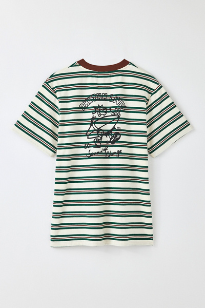 Rhythm Peace Sun Vintage Graphic Tee In White Stripe, Men's At Urban Outfitters