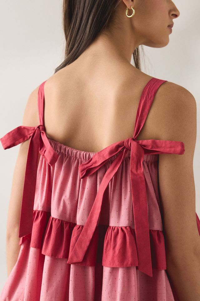 Mini-robe trapèze Ada à volants étagés Jacquie The Label #3