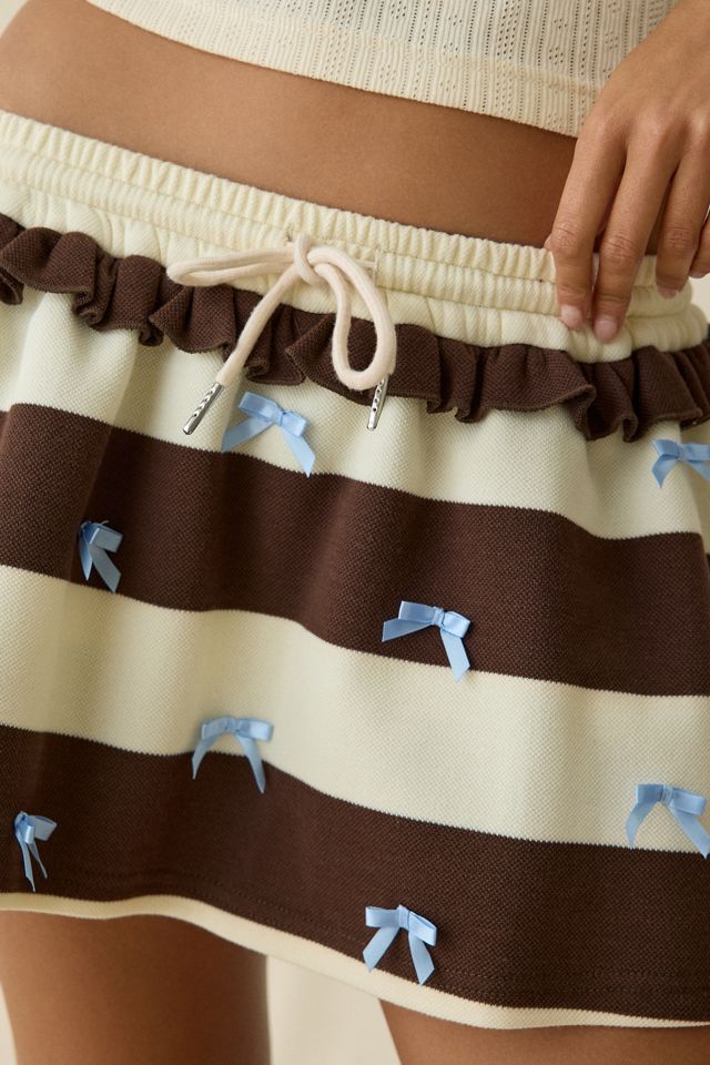 Jacquie The Label Bianca Bow Detail Mini Skort #4