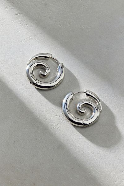In A Dream Swirl Front/Back Hoop Earrings