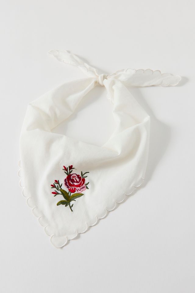Embroidered Icon Hair Scarf #1