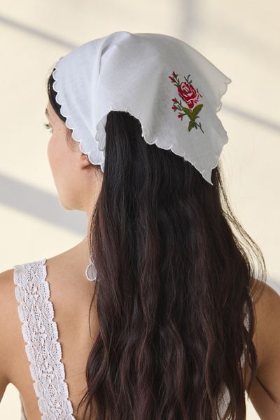 Embroidered Icon Hair Scarf
