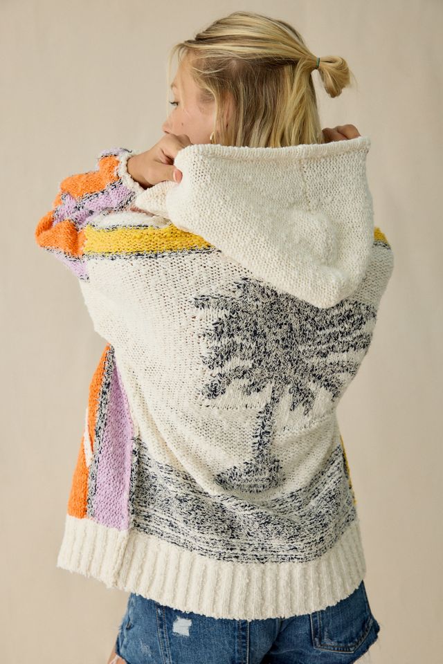 BDG Go Coastal Oversized Open-Front Hoodie Cardigan #3