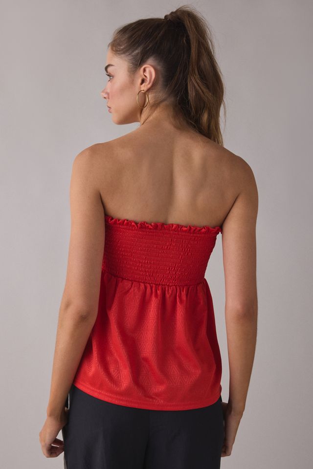 BDG Offsides Smocked Babydoll Jersey Tube Top #2