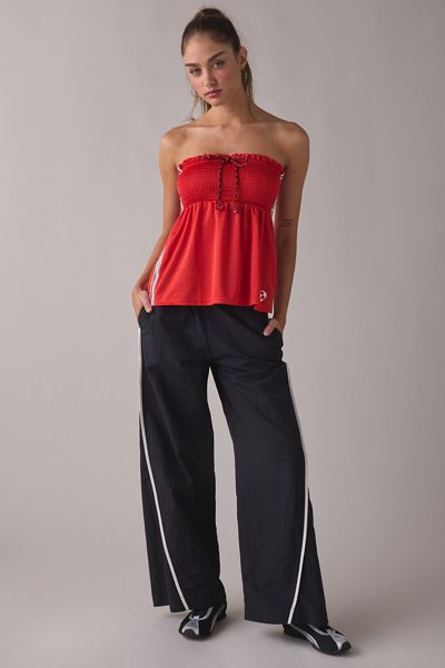 BDG Offsides Smocked Babydoll Jersey Tube Top