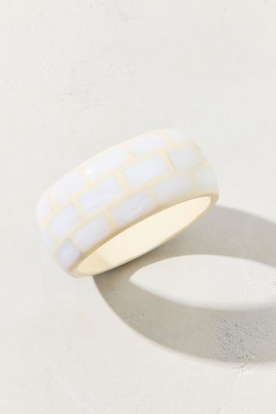 Brick By Brick Resin Bangle Bracelet