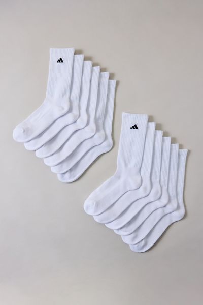 adidas Athletic Cushioned Crew Socks 6-Pack