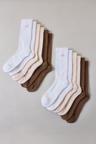 adidas Athletic Cushioned Crew Socks 6-Pack