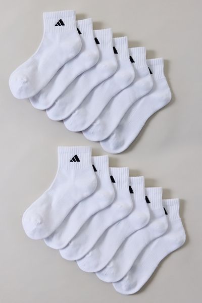 adidas Athletic Cushioned Ankle Socks 6-Pack