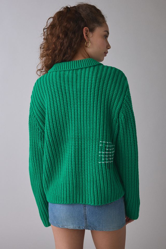 OBEY Julian Button Down Oversized Sweater #2