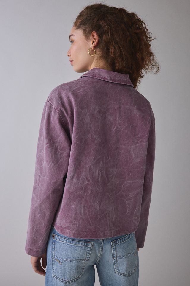 OBEY Donovan Tulip Wrinkle Wash Zip-Front Chore Jacket | Urban