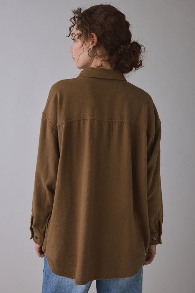 OBEY Delight Embroidered Oversized Long Sleeve Button-Down Shirt #1