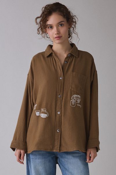 Robe longue boutonnée à smocks - - Femme