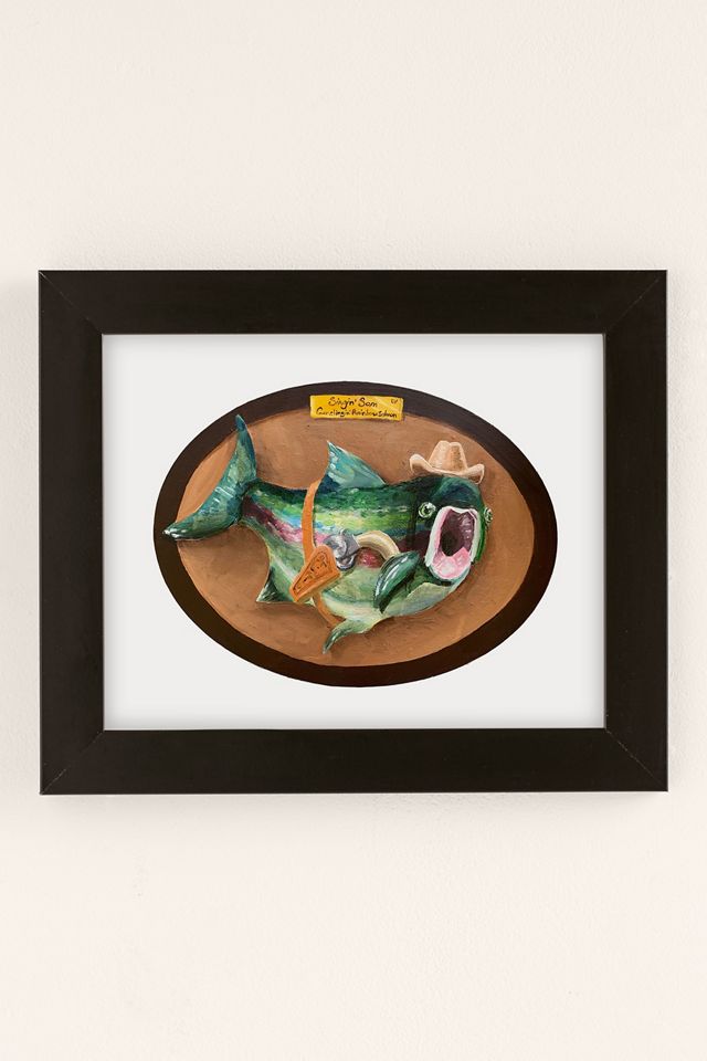 Lindsey Marie Singin’ Sam The Gunslingin Rainbow Salmon Art Print #1