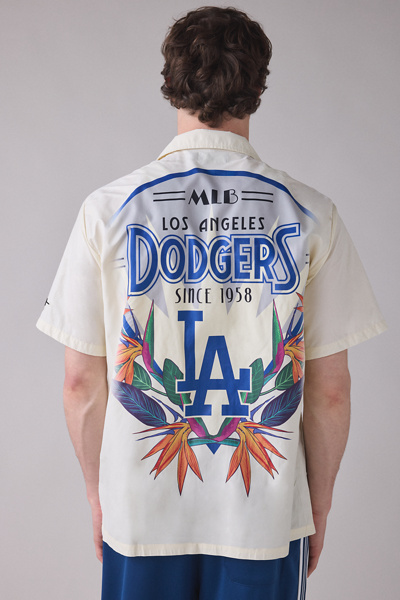 Pro Standard MLB Los Angeles Dodgers Floral Barbeque Shirt | Urban