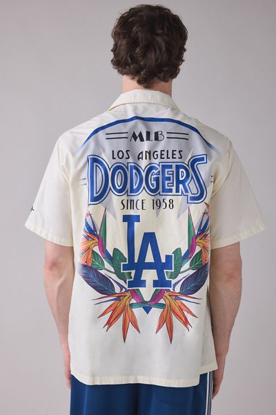 Pro Standard MLB Los Angeles Dodgers Floral Barbeque Shirt