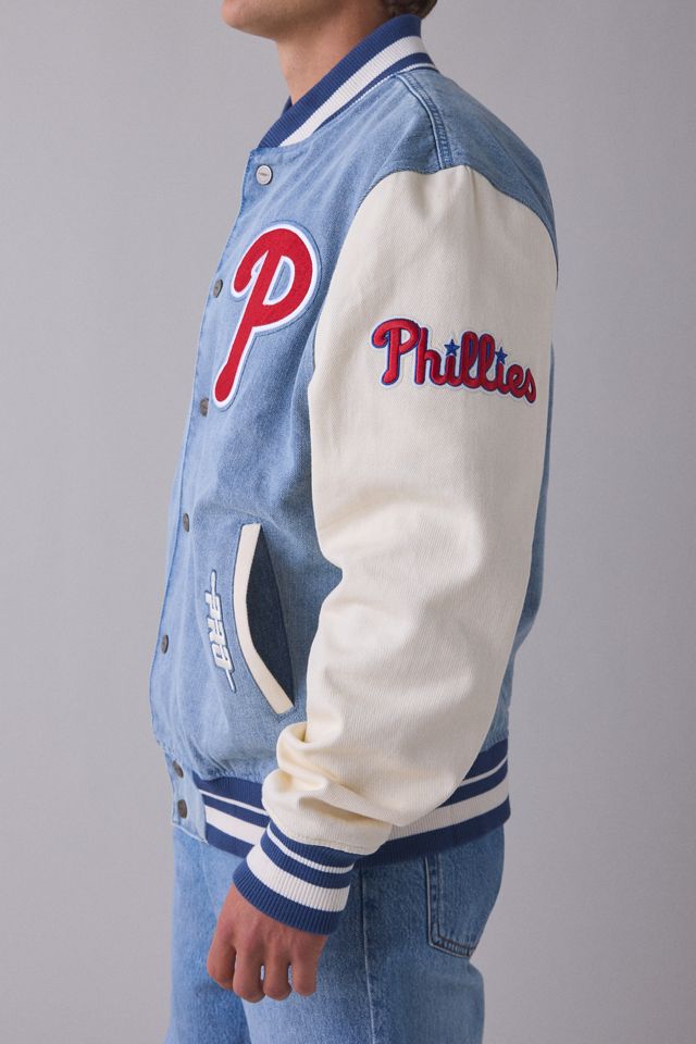 Pro Standard MLB Philadelphia Phillies Denim Varsity Jacket #2