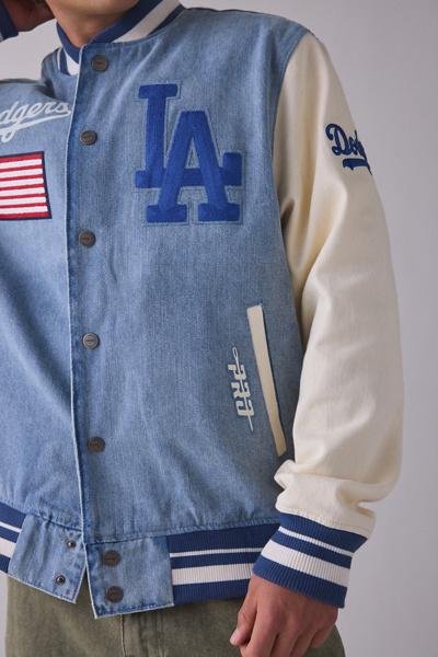 Pro Standard MLB Los Angeles Dodgers Denim Varsity Jacket