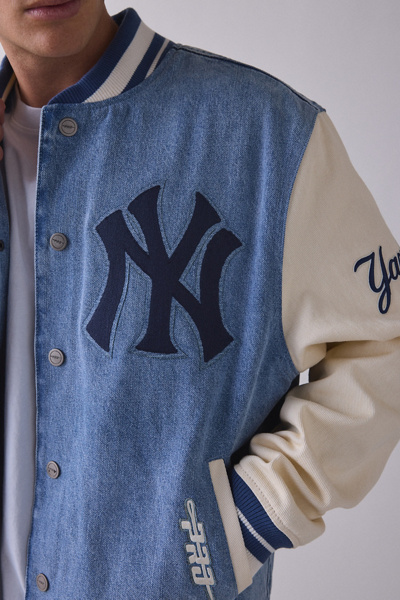 Pro Standard MLB New York Yankees Denim Varsity Jacket