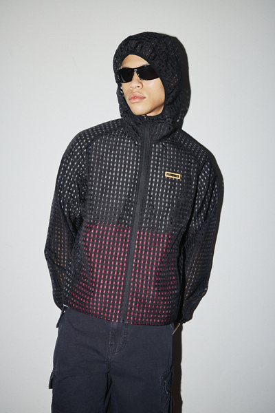 PLEASURES System Plaid Hooded Zip-Up Jacket | Urban Outfitters