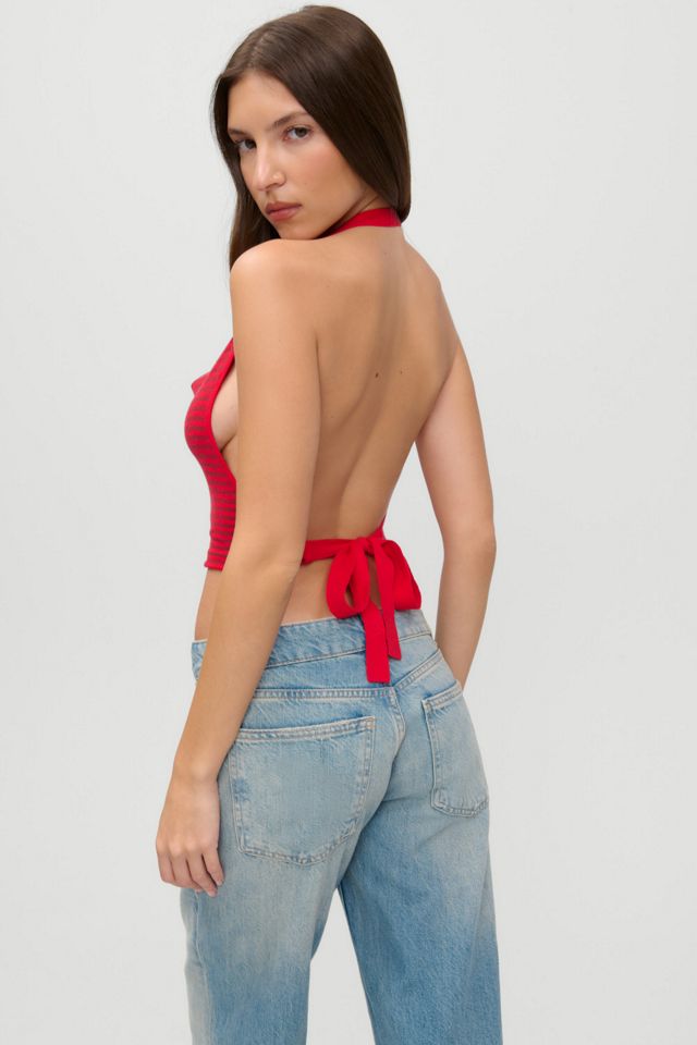 Haut licou en tricot nuage Briar Frankies Bikinis X JENNIE #2
